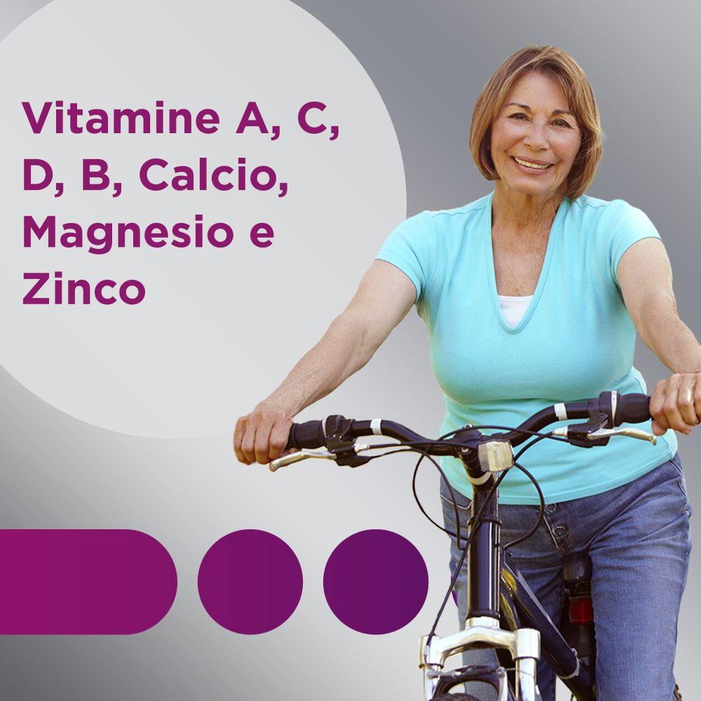 Multicentrum Donna 50+ Integratore Alimentare Multivitaminico Multiminerale Calcio Ferro Zinco 30Cpr