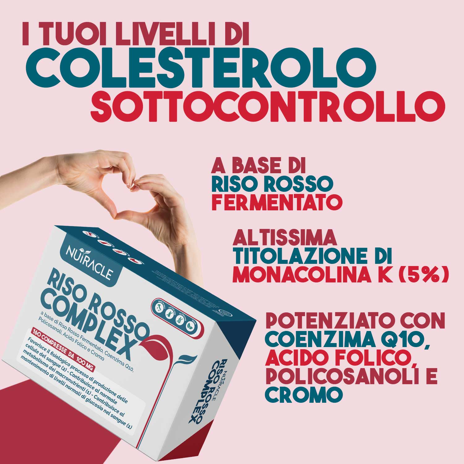 Nutracle Riso Rosso Complex 160 Compresse - Integratore Per Il Colesterolo