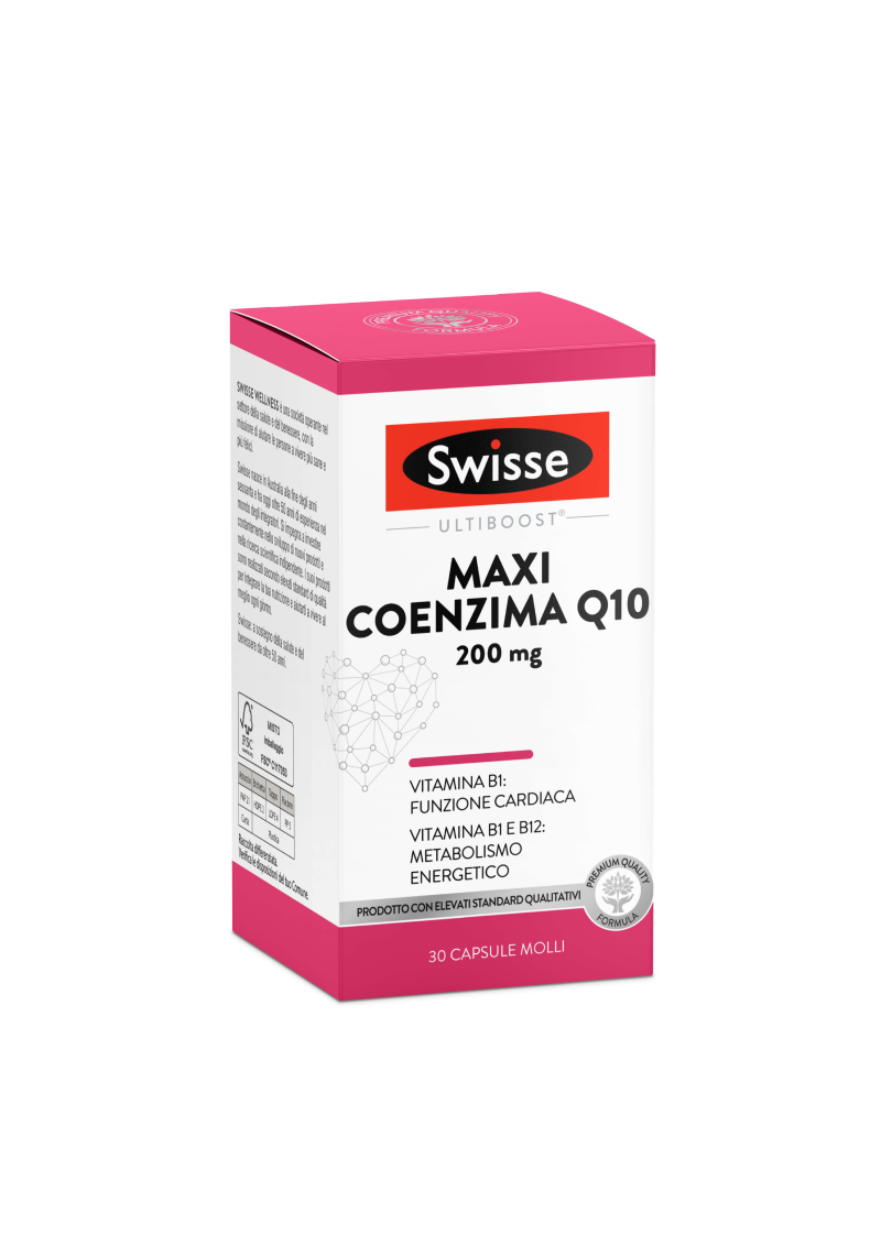Swisse Maxi Coenzima Q10 Integratore Cardiaco 30 Capsule