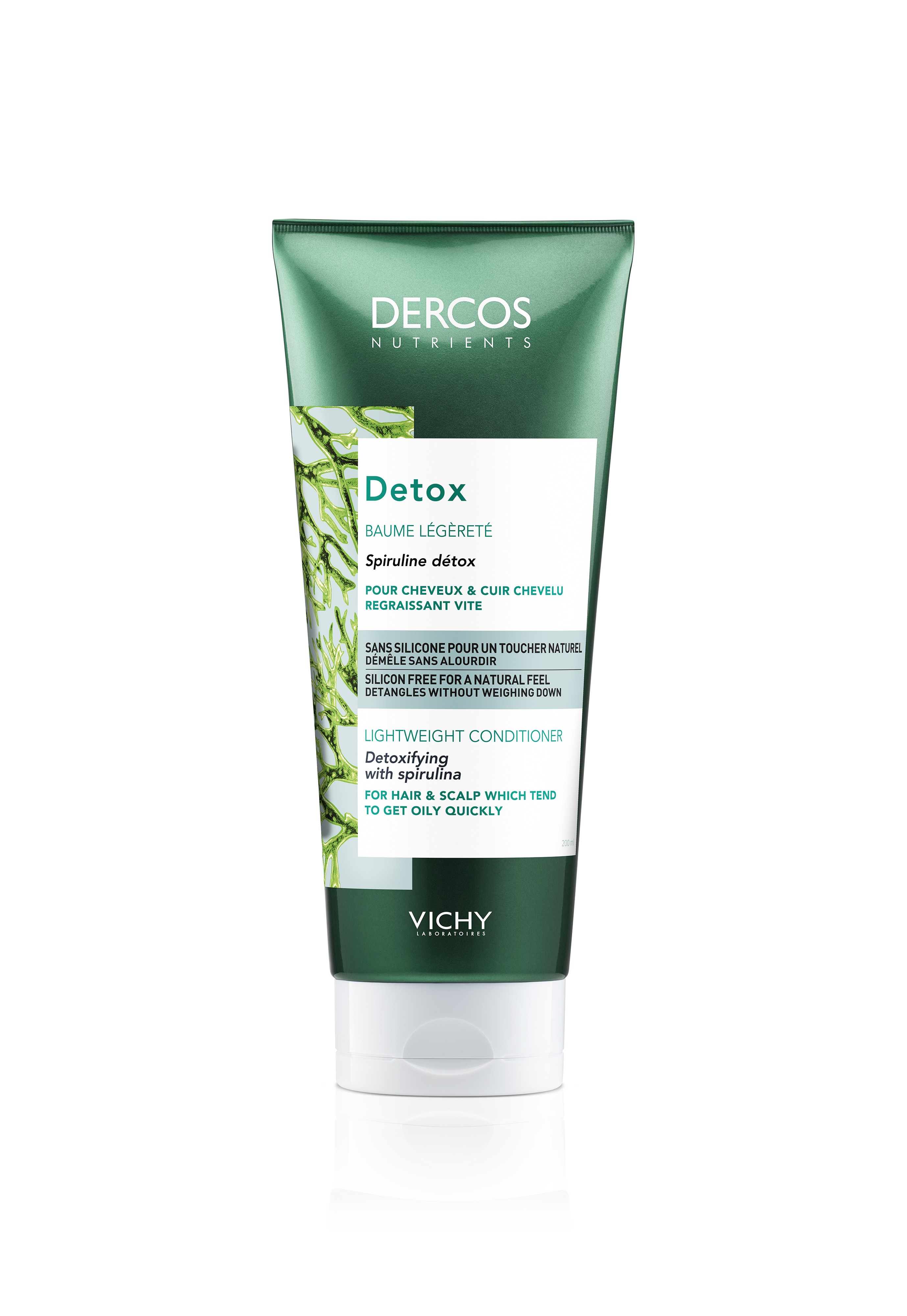 Vichy Dercos Nutrients Detox Balsamo Leggerezza Capelli Grassi 200 ml