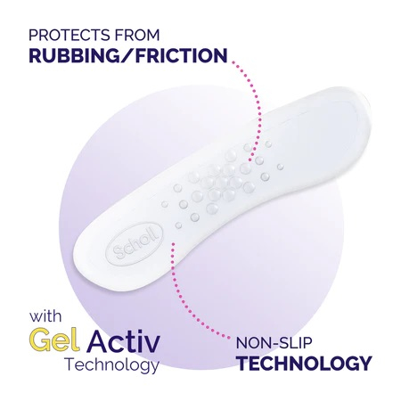 Scholl Party Feet Retro Tallone - Fascia in gel trasparente - 1 paio