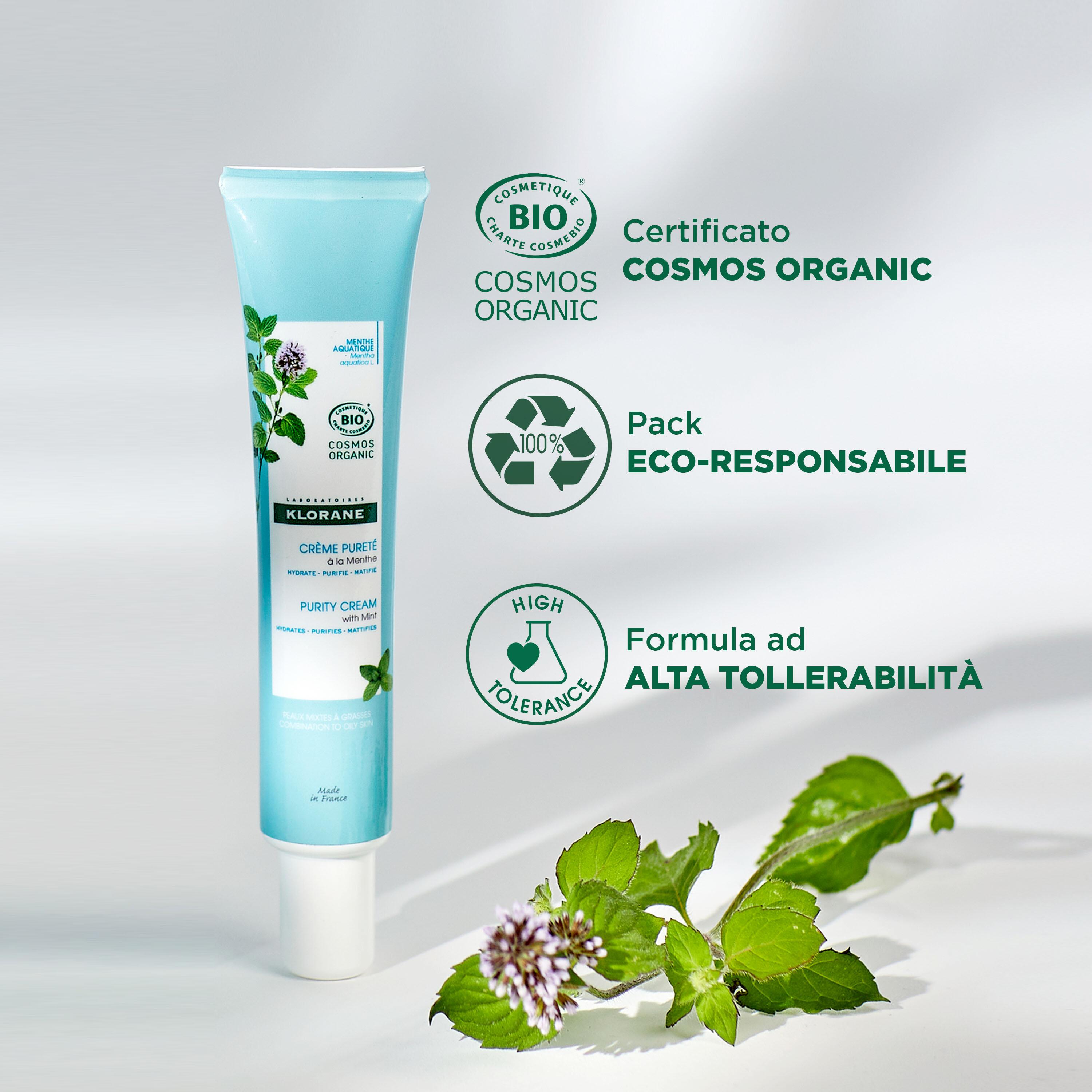 Klorane - Crema Purificante Alla Menta Acquatica Bio 40 ml