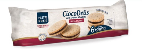Nutrifree Ciocodelis Biscotti Senza Glutine con Crema di Cacao 168 gr