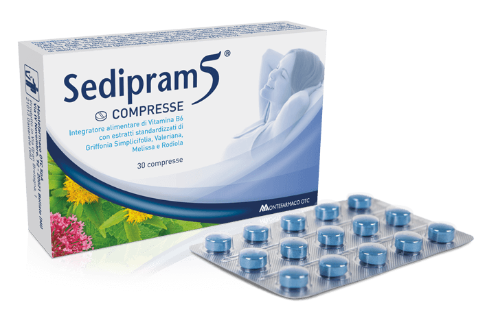 Sedipram 5 integratore alimentare per stress ed insonnia 30 compresse