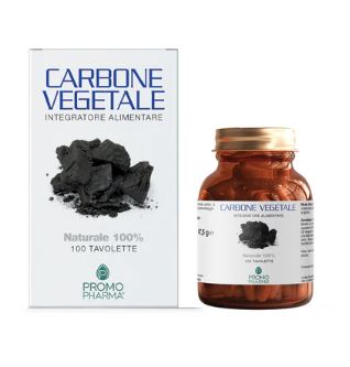 PromoPharma Carbone Vegetale Integratore 100 Tavolette