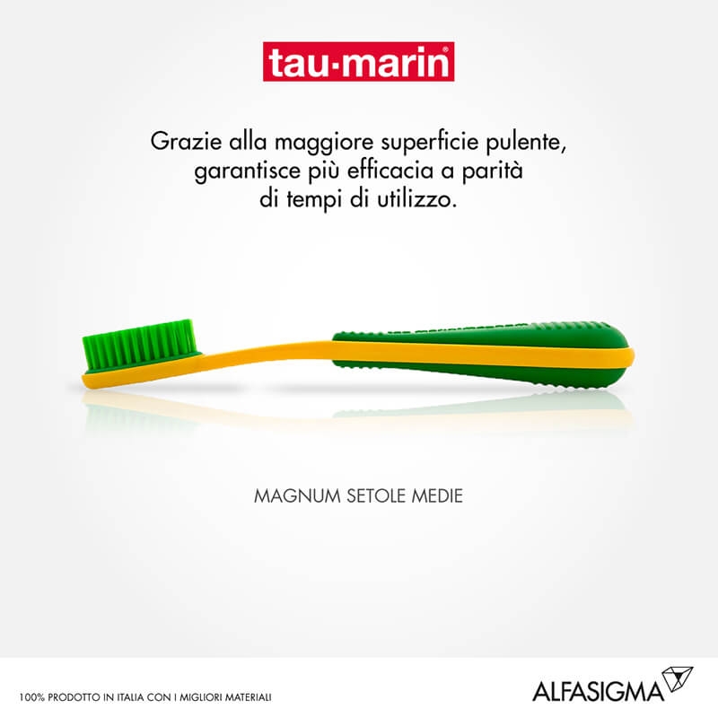 Tau-Marin Spazzolino Magnum Medio Testina Intercambiabile