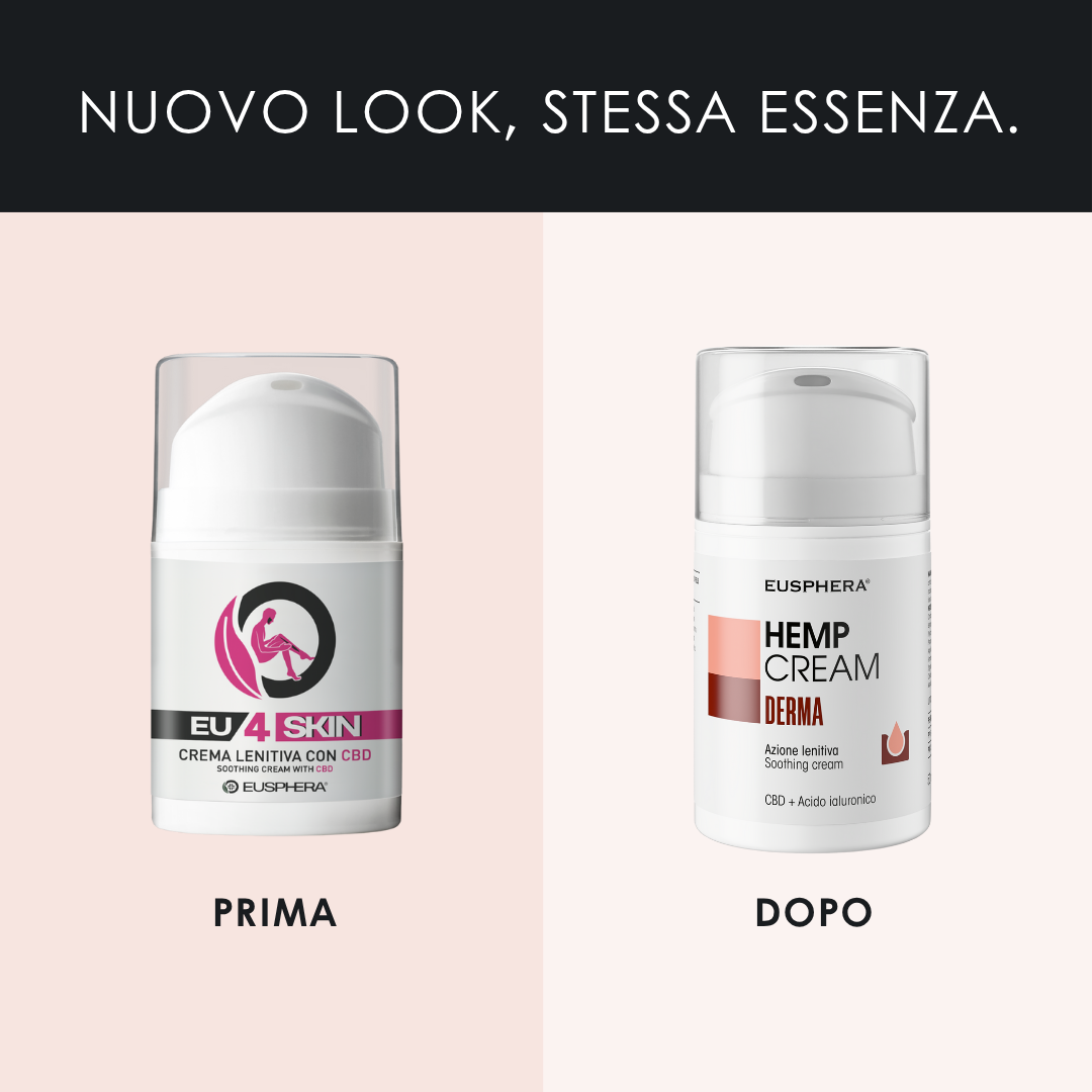 Eusphera Hemp Cream Derma - Crema Naturale Viso E Corpo 50 ml