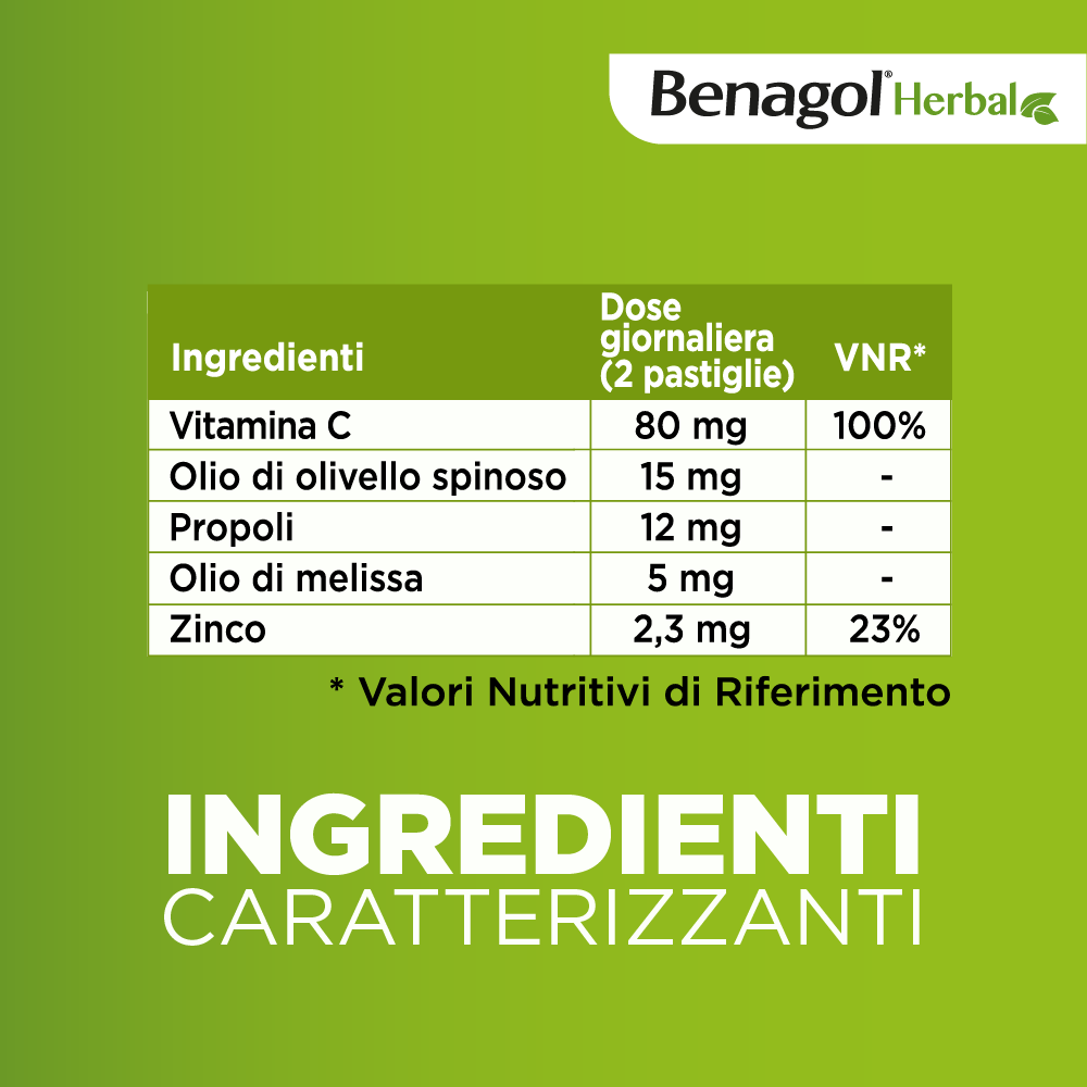 BENAGOL HERBAL MIELE 24 - NOVITA' pastiglie mal di gola 