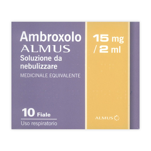 Ambroxolo Almus Soluzione da Nebulizzare 10 Fiale da 15 ml