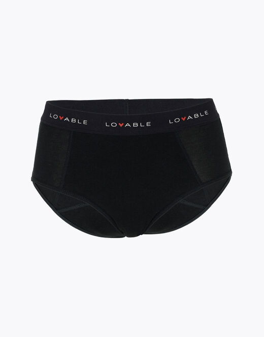 LOVABLE SLIP da ciclo lavabile VITA ALTA FLUSSO ABBONDANTE NERO TAGLIA M
