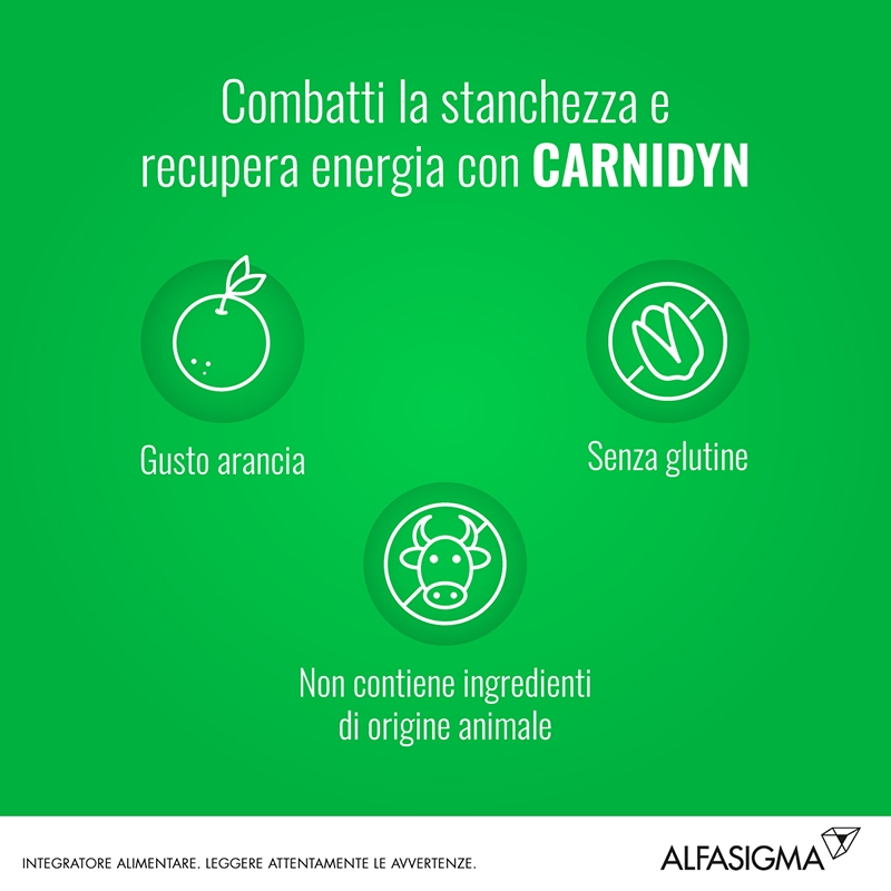 Carnidyn Integratore Tonico Energetico 20 Bustine 