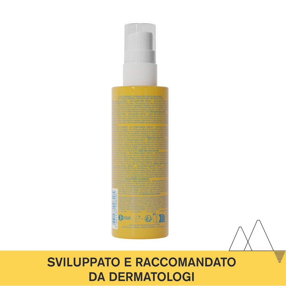 Uriage Bariesun Protezione Solare Invisibile Spray Senza Profumo SPF50+