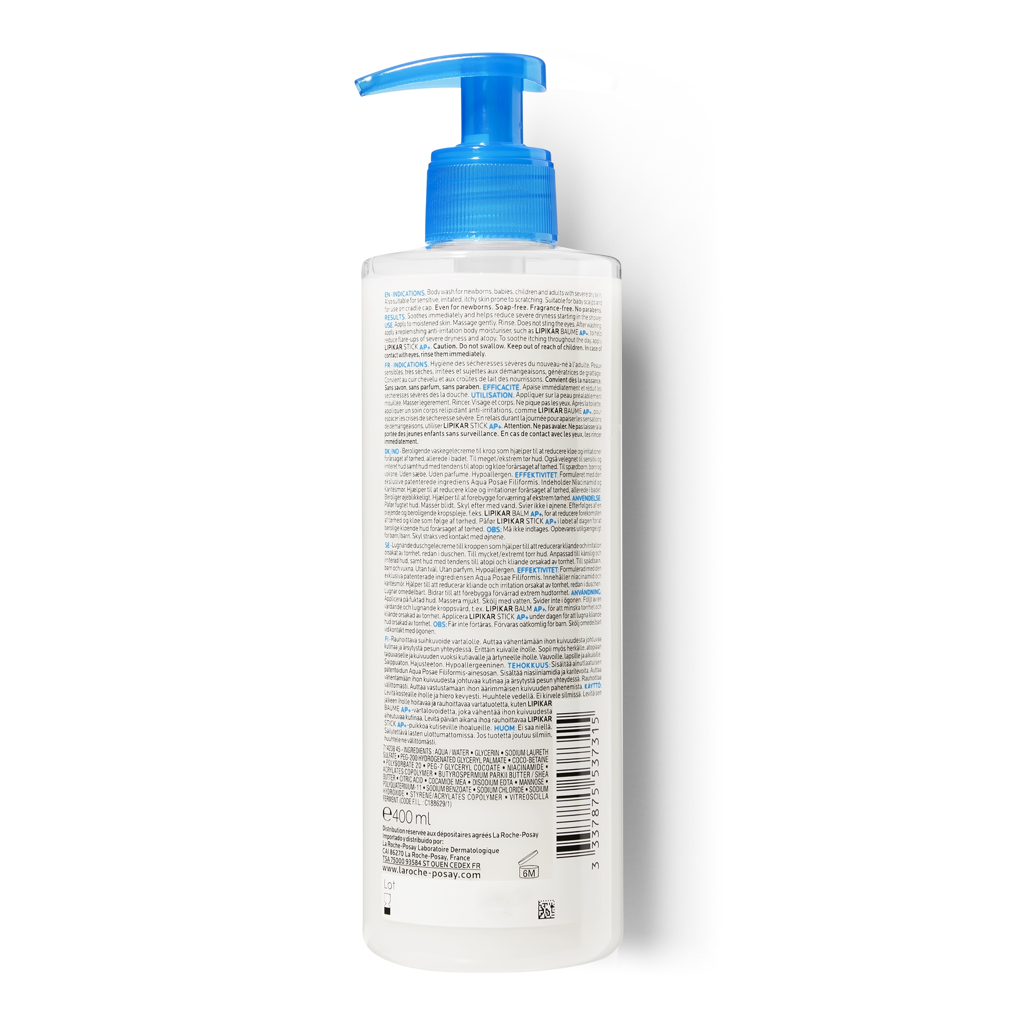 La Roche-Posay Lipikar Syndet AP+ Crema detergente ultra-delicata per la pelle a tendenza atopica 400ml