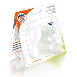 Mebby Gentlefeed Tettarella In Silcone Anti-Coliche Taglio X 2 Pezzi