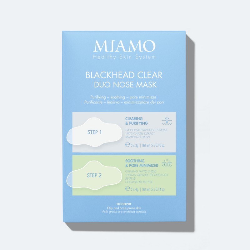 Miamo Acnever - Blackhead Clear Duo Nose Mask - 5 Maschere Anti-Acne