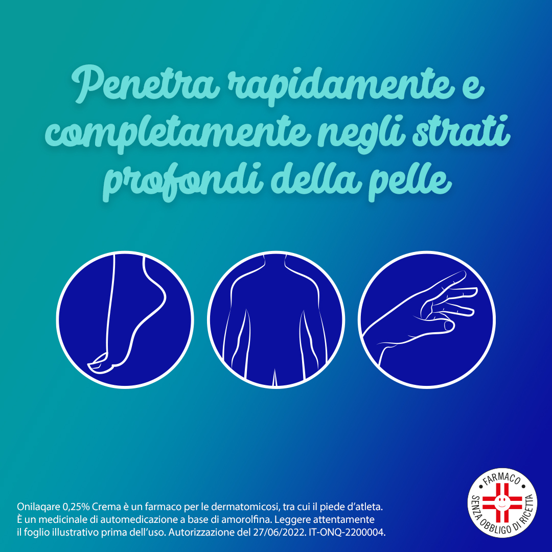 Onilaqare 0.25% crema contro la micosi per uso topico 20G