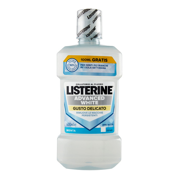 LISTERINE NEW ADV WHITE MILD 600ML