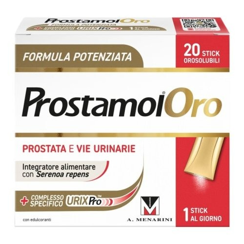 Prostamol Oro 20 Stick Orosolubili - Integratore Per La Prostata E Le Vie Urinarie 