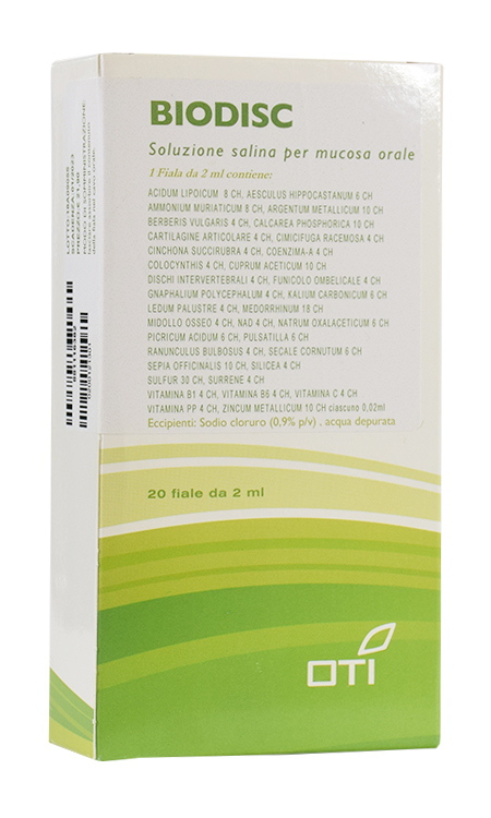 Oti Biodisc Composto Medicinale Omeopatico 20 Flaconi Fisiologici 2 ml
