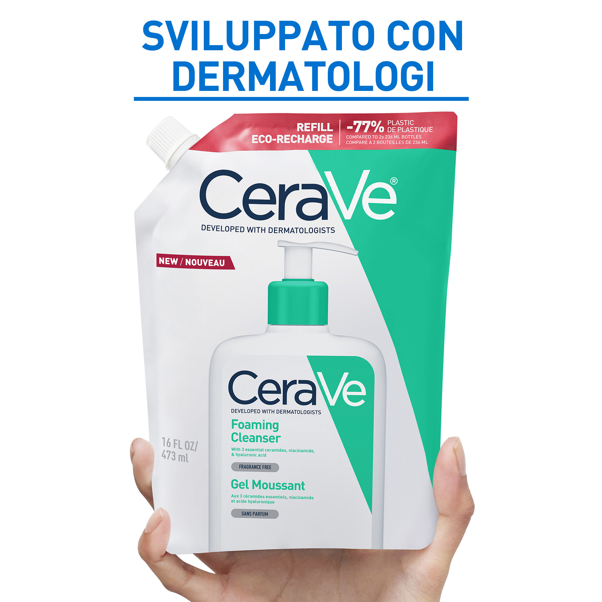CERAVE REFILL SCHIUMA DETERGENTE 473ML