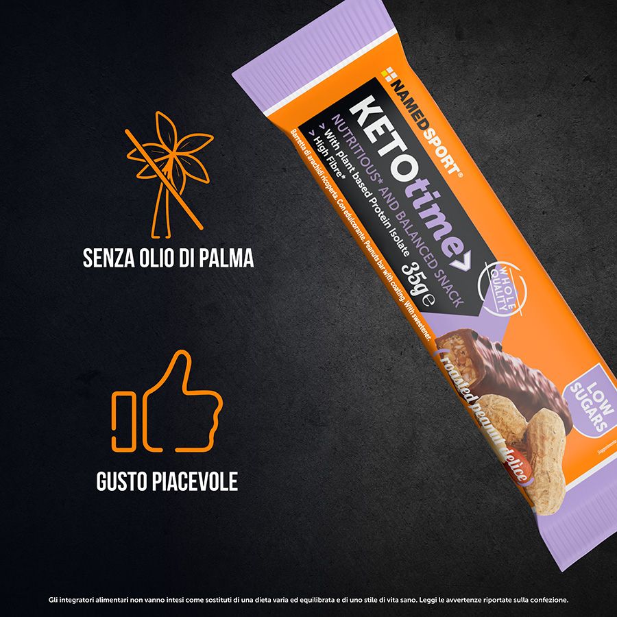 Named Sport Ketotime - Barretta Keto Gusto Roasted Peanut Delice 35 g