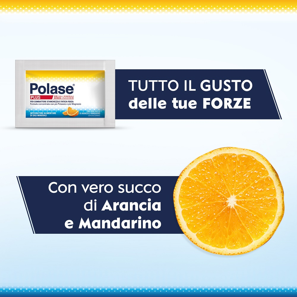 Polase Plus Integratore Alimentare Sali Minerali Organici Magnesio Potassio Arancia Mandarino 24 Bst