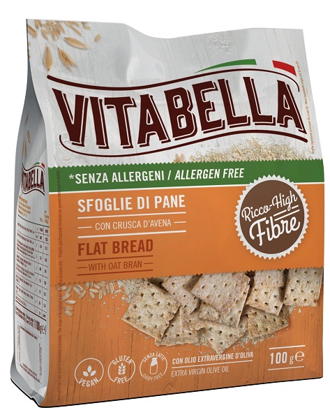 VITABELLA Sfoglie di Pane con Crusca d'Avena 100g