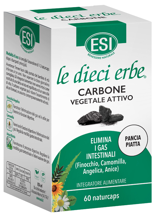 Esi Le Dieci Erbe Carbone Integratore Intestinale 60 Naturcaps