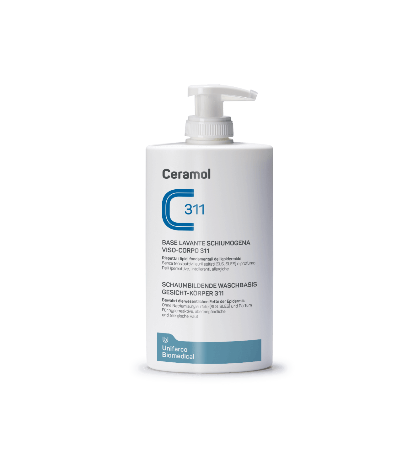 Ceramol 311 - Base Lavante Schiumogena per viso e corpo - 400 ml