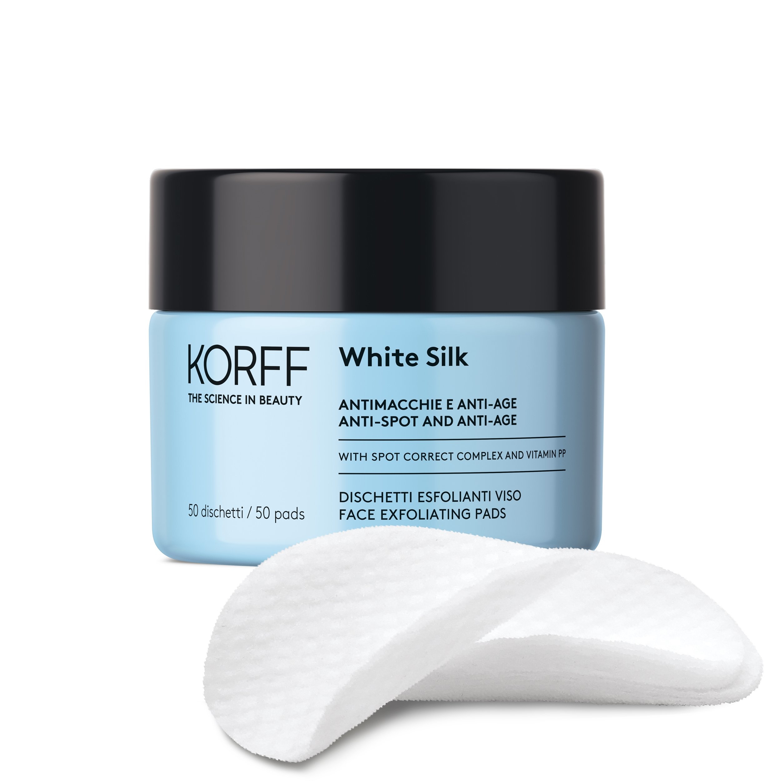 Korff White Silk 50 Dischetti Esfolianti Viso