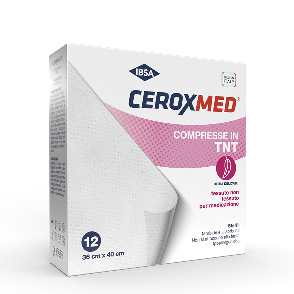 Ceroxmed Soft Compresse di Garza in TNT 36x40 cm 12Pezzi
