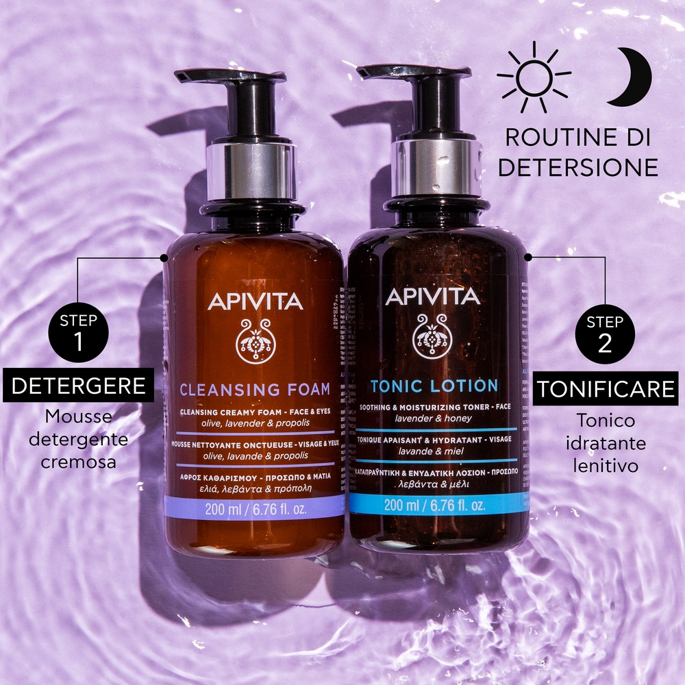 Apivita Mousse detergente cremosa – Viso e Occhi 200ml