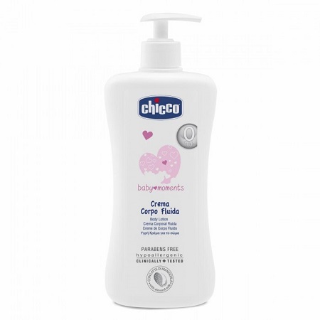 Chicco Baby Moments Crema Corpo Fluida Ipoallergenica 500 ml