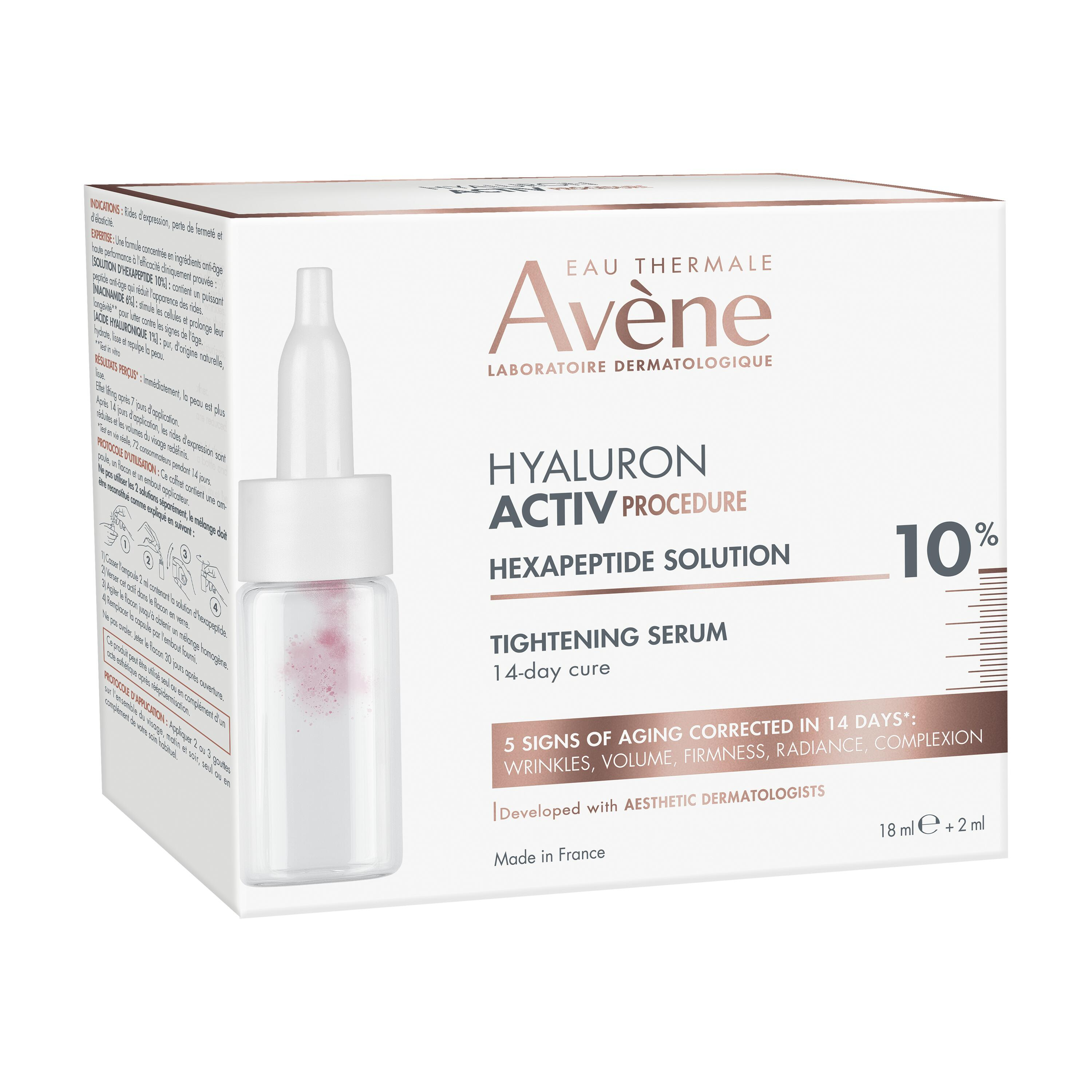 Eau Thermale Avène HYALURON ACTIV PROCEDURE Siero Tensore - 10% Soluzione di esapeptide - ANTIETA 2