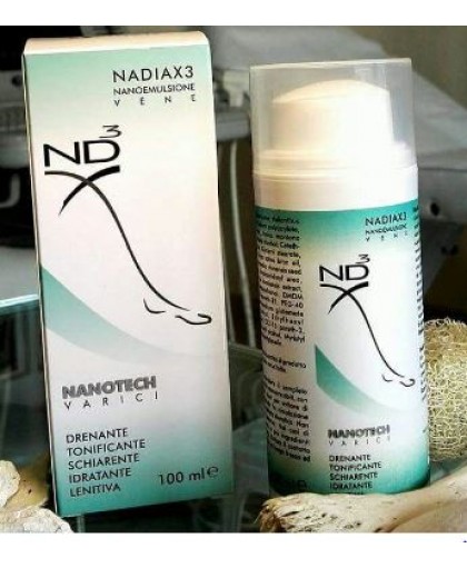 Nadiax 3 Nanoemulsione Crema Drenante e Tonificante 100 ml