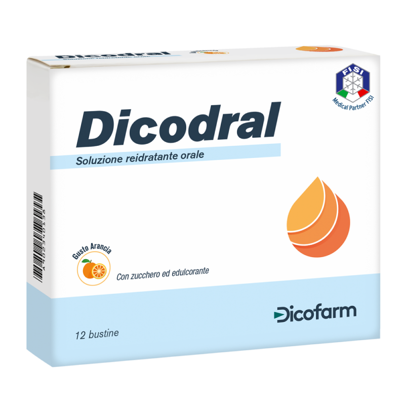 Dicodral - Soluzione reidratante orale - 12 bustine 