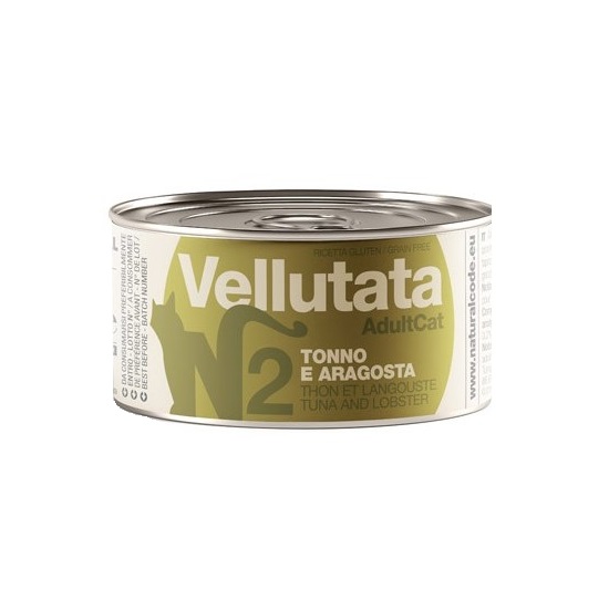 NATURAL CODE GATTO VELLUTATA N2 TONNO ARAGOSTA 85GR (lattina)