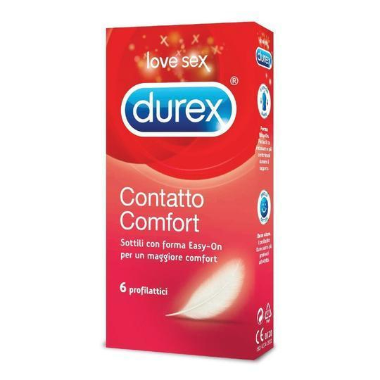 Durex Contatto Comfort - 6 Profilattici Sottili - Easy On