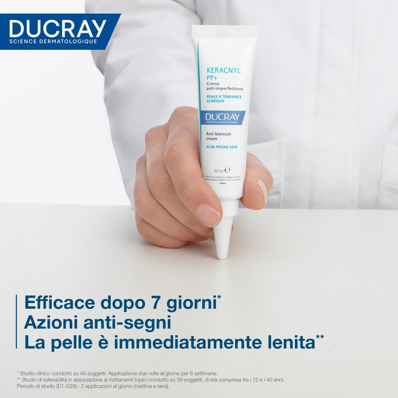 Ducray Keracnyl  PP+ Crema anti-imperfezioni, pelle grassa a tendenza acneica, 30ml 