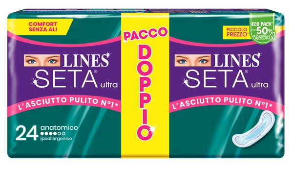 LINES SETA Ultra Anatomico - ASSORBENTI GIORNO 24pz