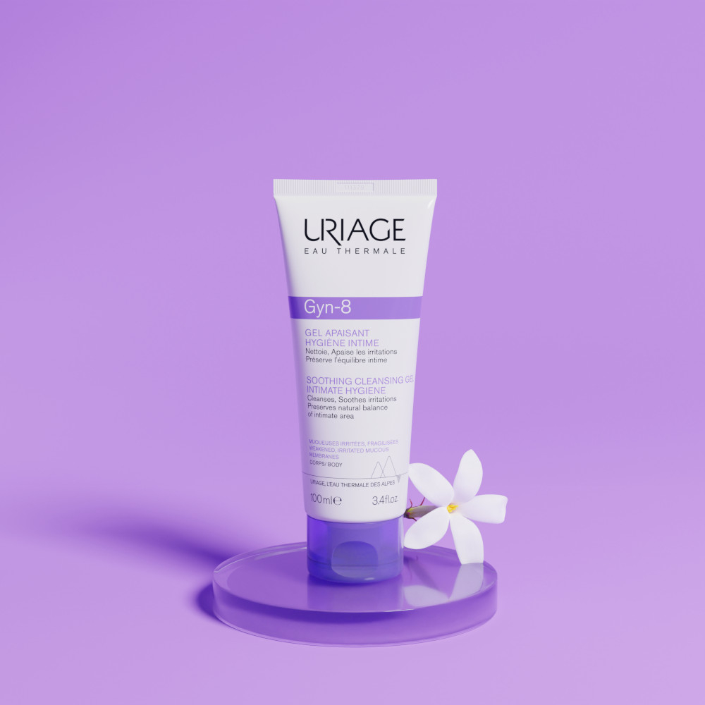 URIAGE GYN-8 Detergente intimo lenitivo per la zona intima irritata per preservare l'equilibrio naturale -100ML