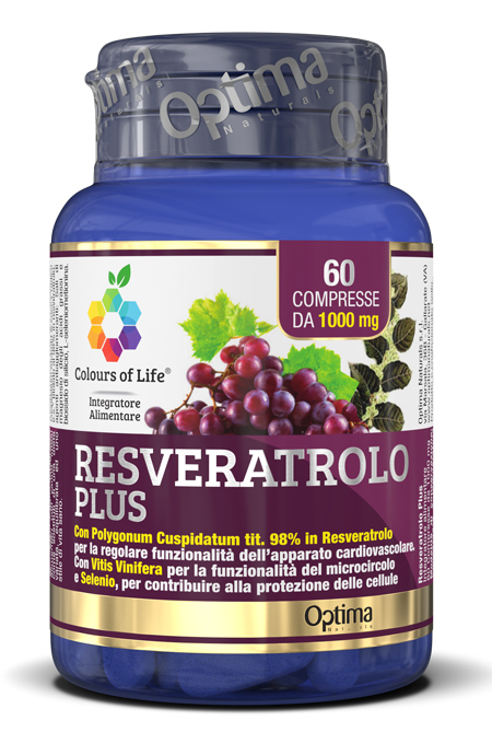 COLOURS OF LIFE RESVERATROLO PLUS 60 COMPRESSE 1000 MG