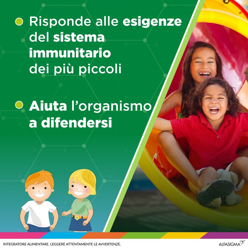 Resvis Junior Xr, Integratore Alimentare di Resveratrolo e Lattoferrina, per il Benessere del Sistema Immunitario, utile per le difese immunitarie dei bambini dai 3 Anni, Senza Glutine, Lattosio e Zuccheri, 12 Bustine , Gusto Fragola