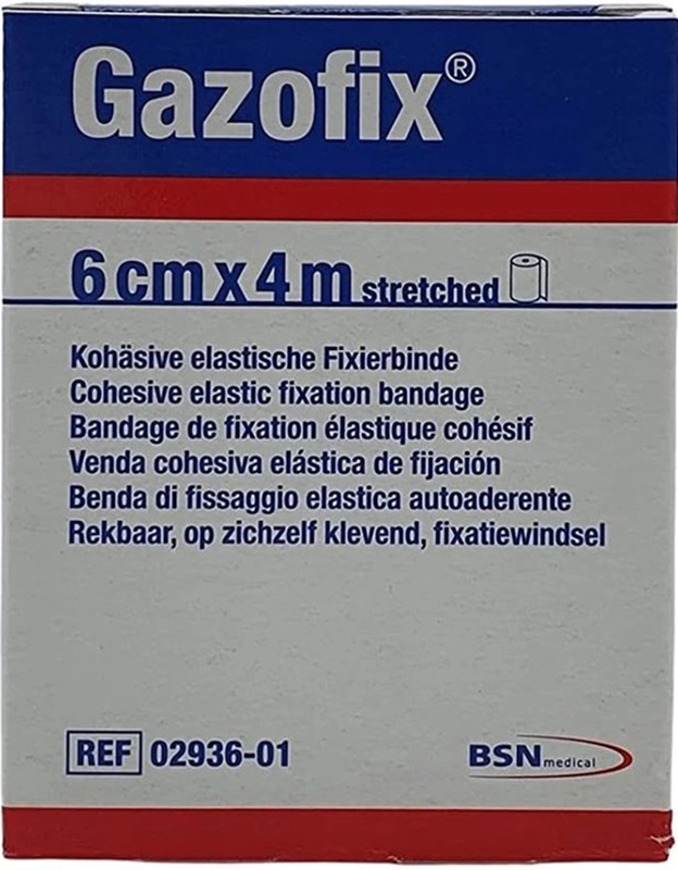 Gazofix Benda Elastica Autoadesiva 6x400 cm