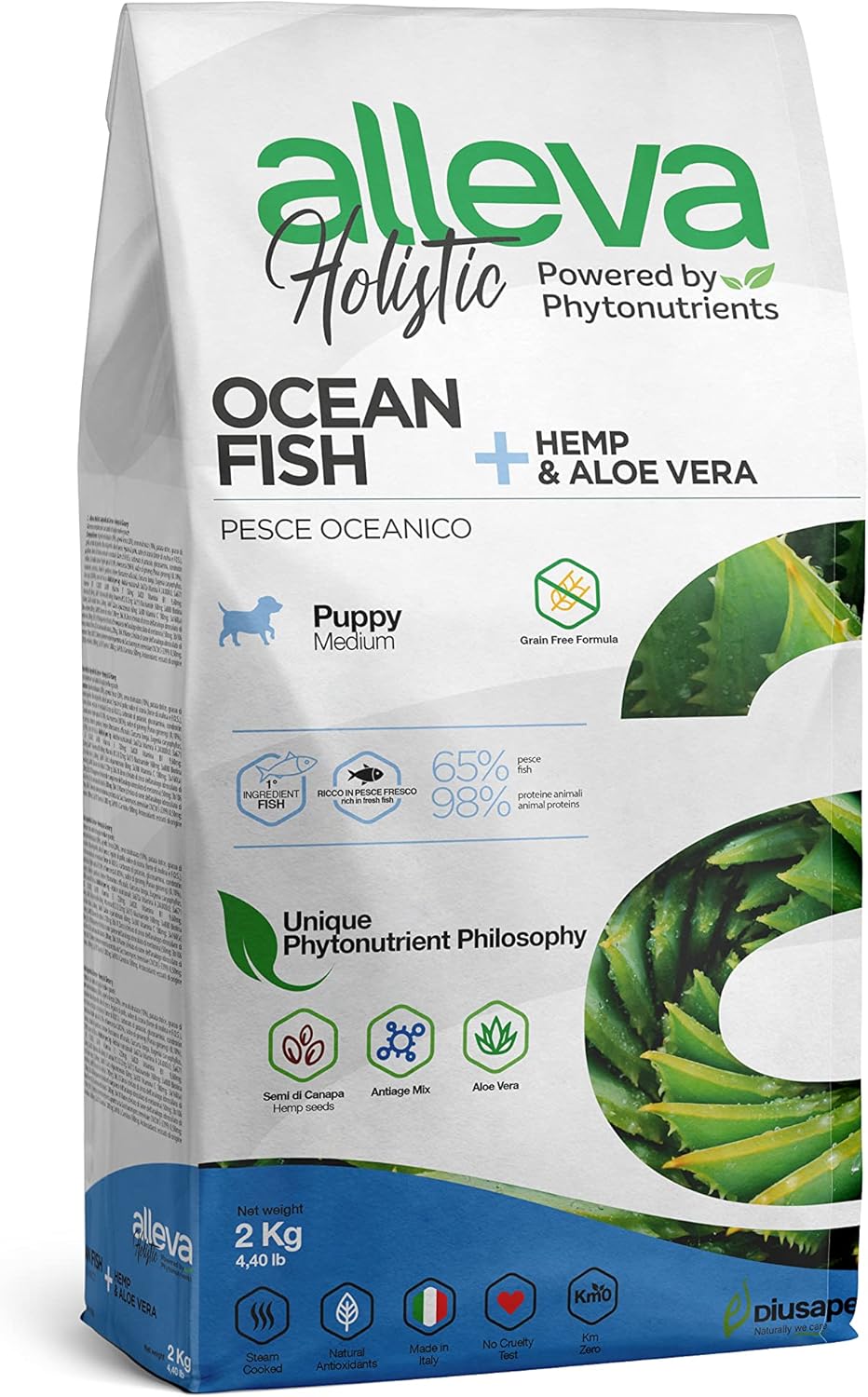 ALLEVA HOLISTIC DOG PUPPY/JUNIOR FISH MEDIUM KG 2 - P00227