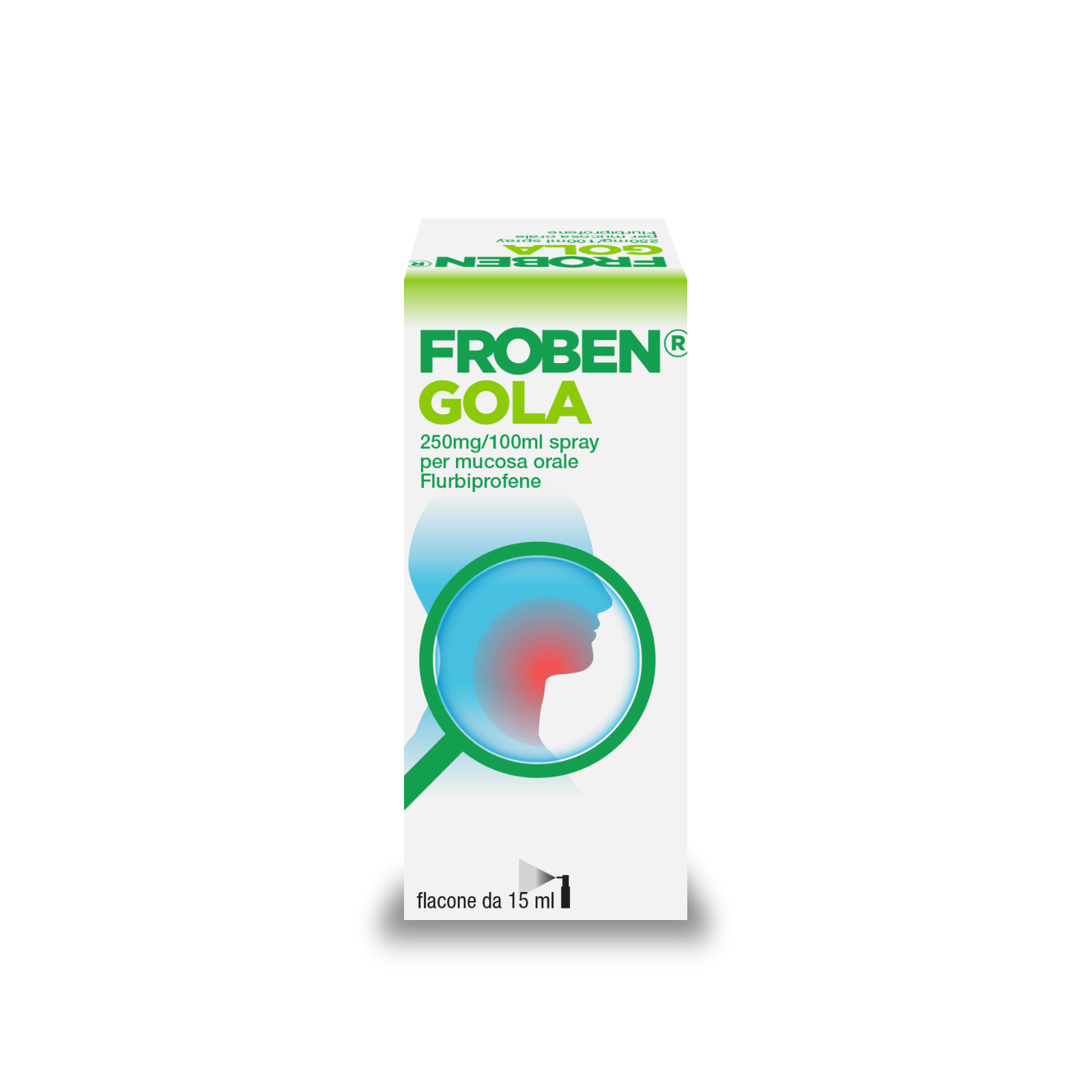 Froben Gola 250mg/100ml Flurbiprofene - Spray Per La Mucosa Orale 15 ml