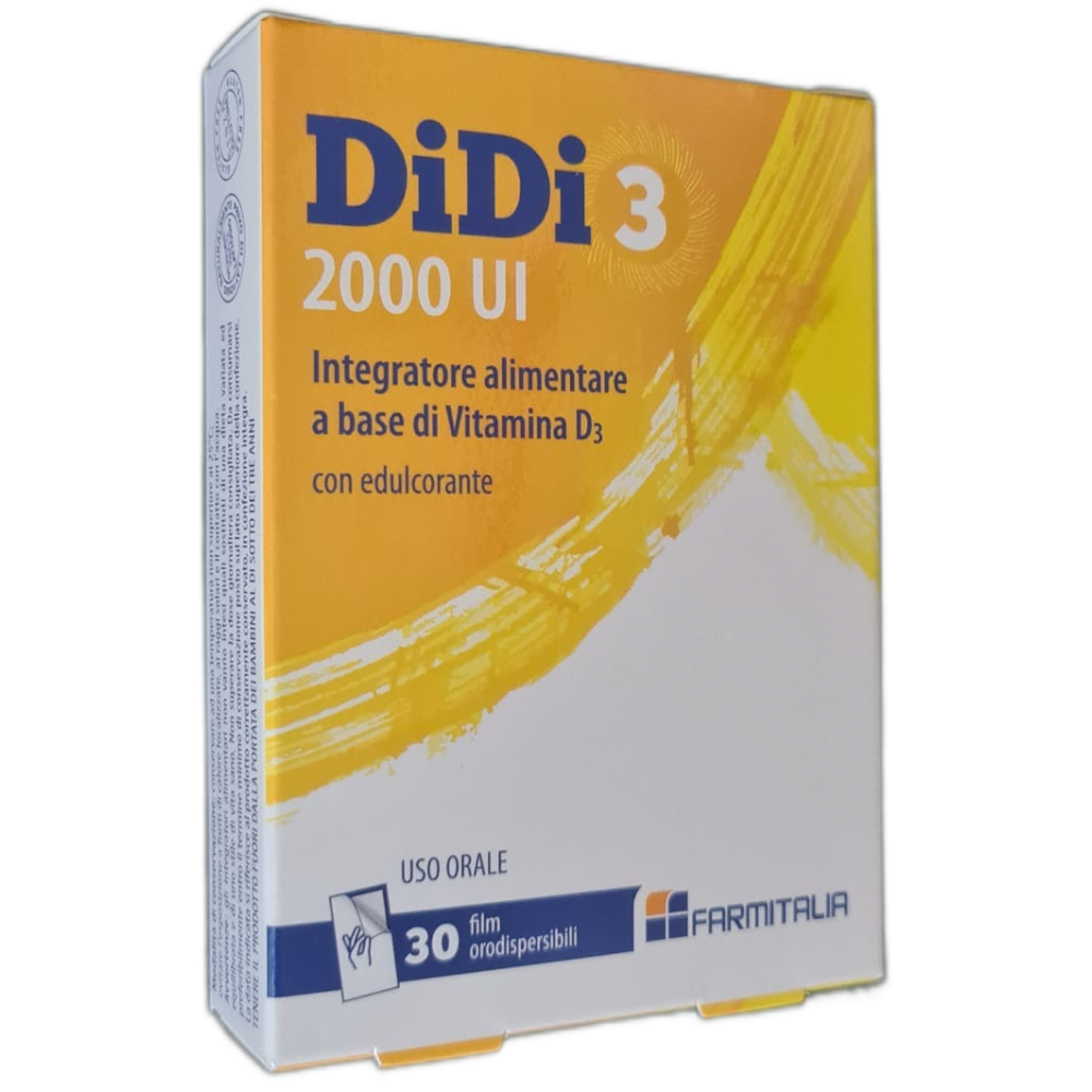 Vitamina D - DiDi 3 2000 UI Integratore Vitamina D3 30 Film orodispersibili