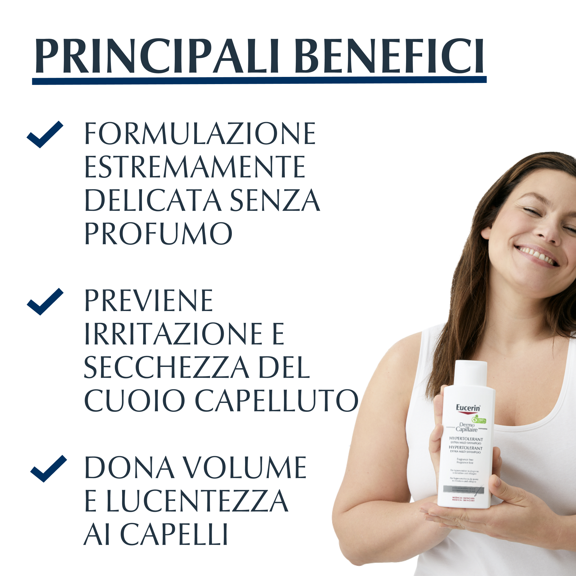 Eucerin DermoCapillaire Shampoo Extratollerabilità Cuoio Capelluto Sensibile 250 ml