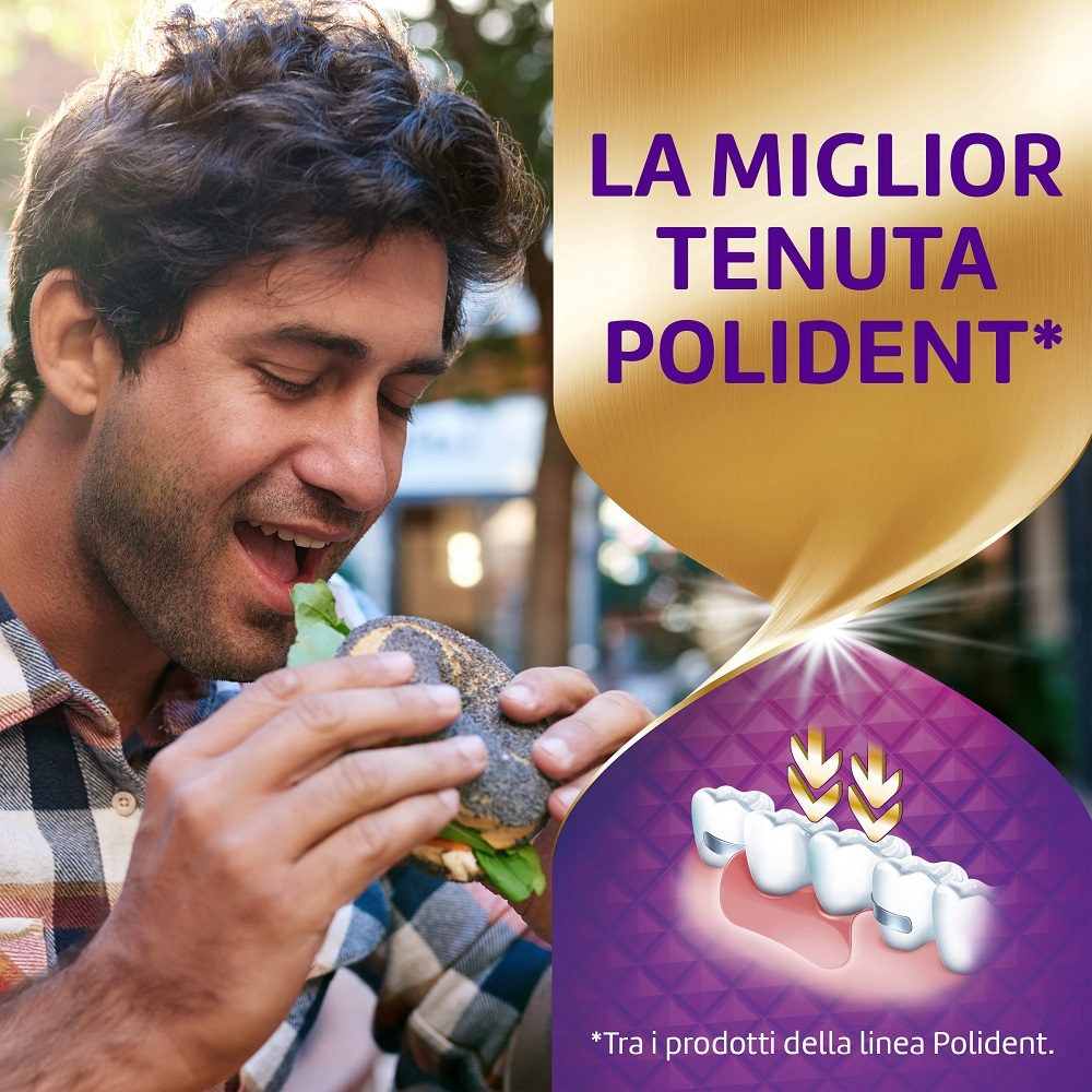 Polident Super Tenuta+Sigillante Sigillante per Protesi Dentale Gusto Neutro 40g
