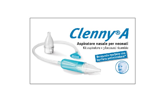 Clenny A Aspiratore Nasale Kit con 3 Beccucci Usa e Getta